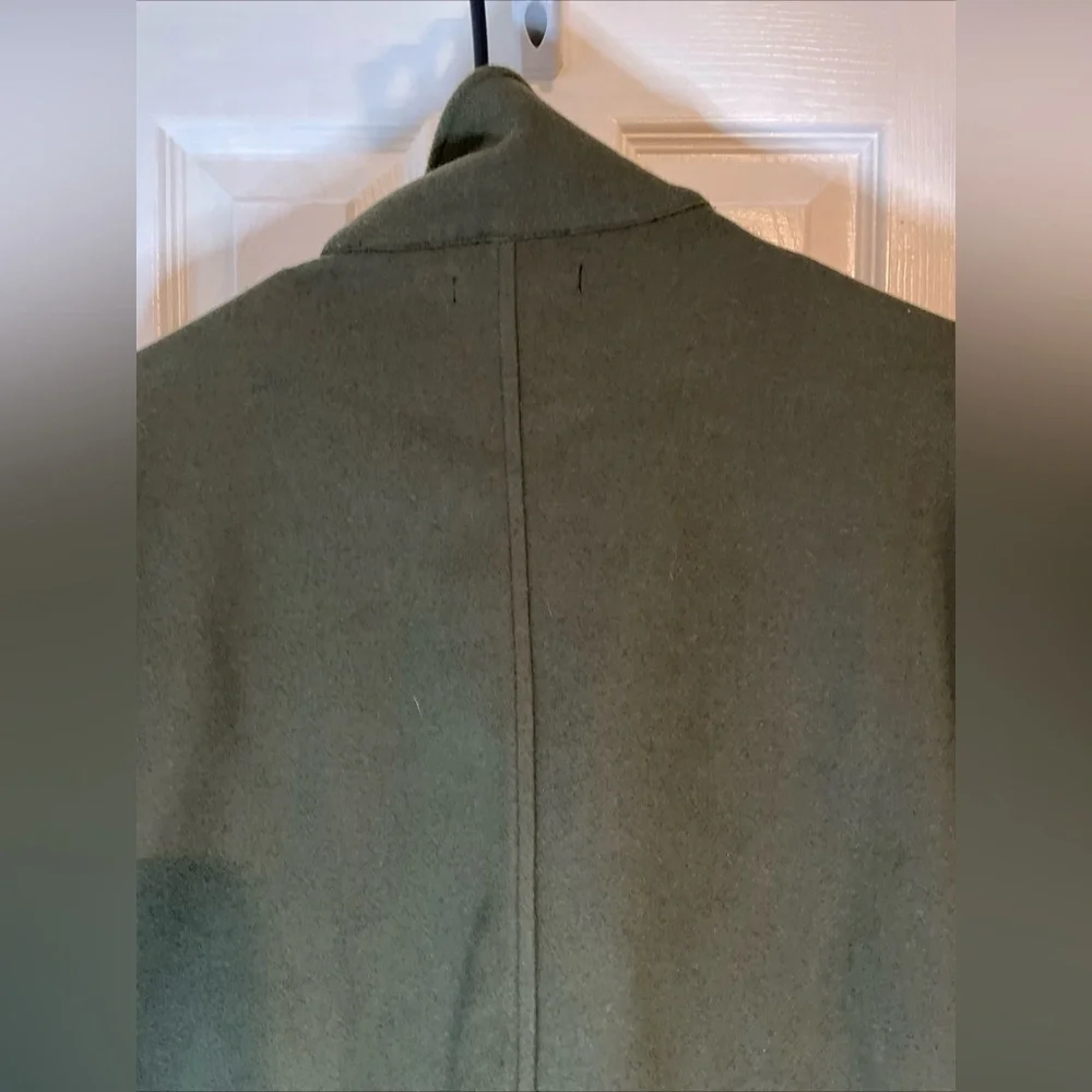 Banana Republic Factory Melton Moto Jacket Green Small - Picture 8 of 16